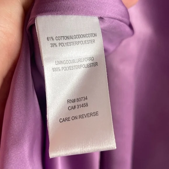 BCBGMaxAzria Vintage Satin Coat Size XXS - Picture 5 of 7